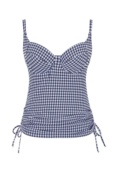 Vrchní díl plavek Tankini Navy Gingham - Panache