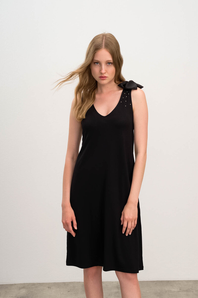 Vamp - Elegantní dámské šaty Q03 - Vamp, black M i512_16519_100_3