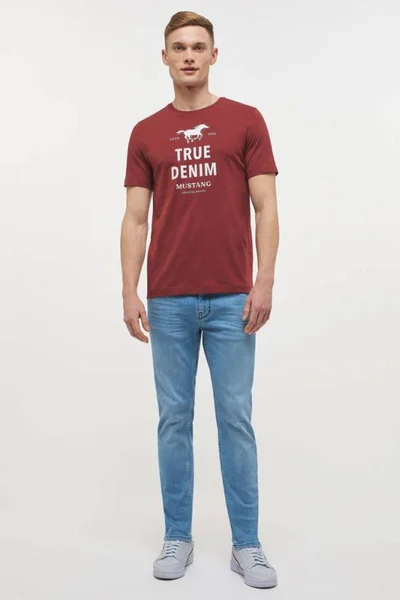 Volné tričko Mustang pro muže s logem výrobce