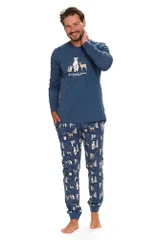 Modré pyžamo pro muže Best Friends DN Nightwear