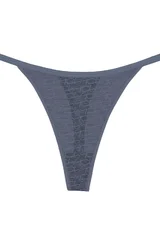 Dámská tanga Triumph Signature Sheer String - Modrá