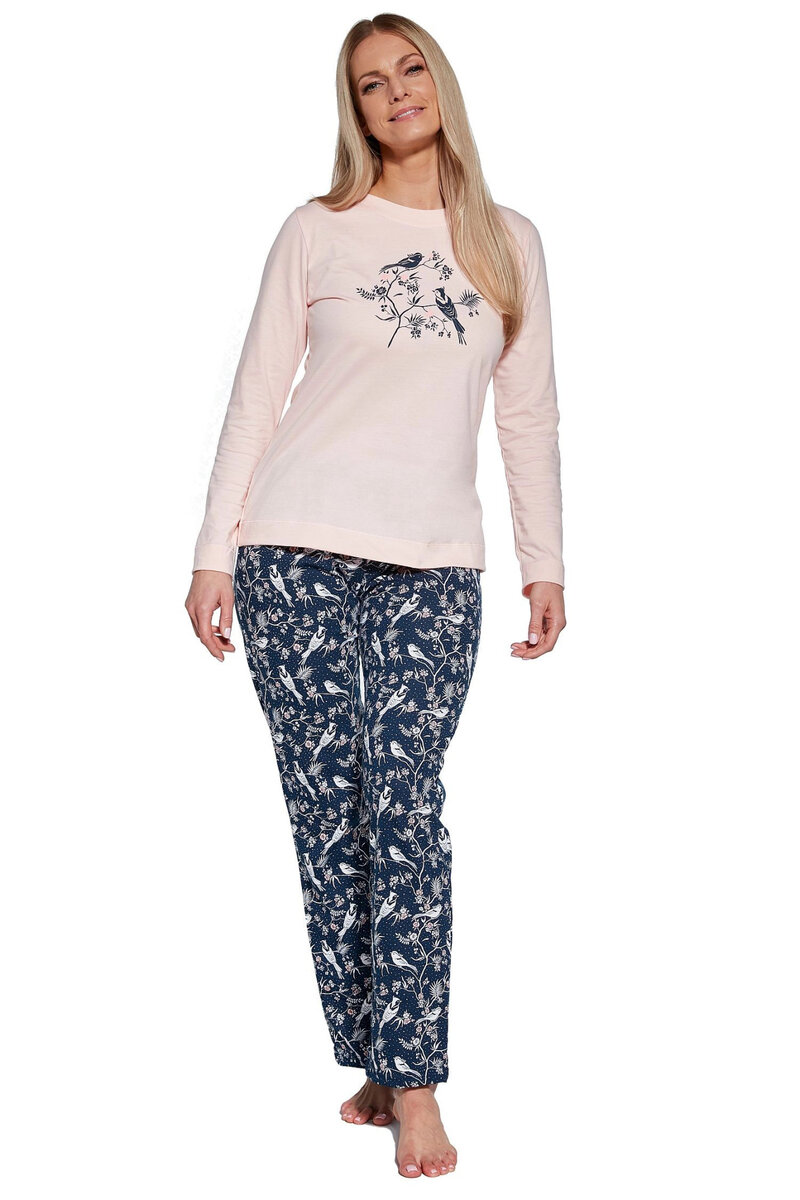 Růžové pyžamo pro ženy Birdie od Cornette, Růžová XL i41_9999932654_2:růžová_3:XL_