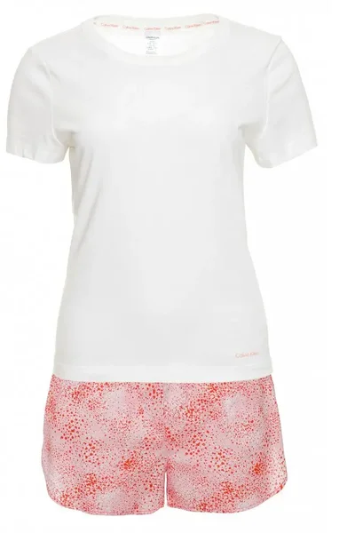 Pyžamo pro ženy 710 růžovobílá - Calvin Klein