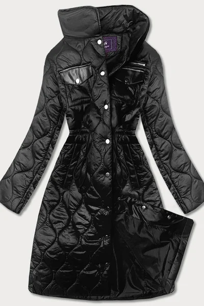 Černá dámská prošívaná bunda se stojáčkem 09A2 Ann Gissy