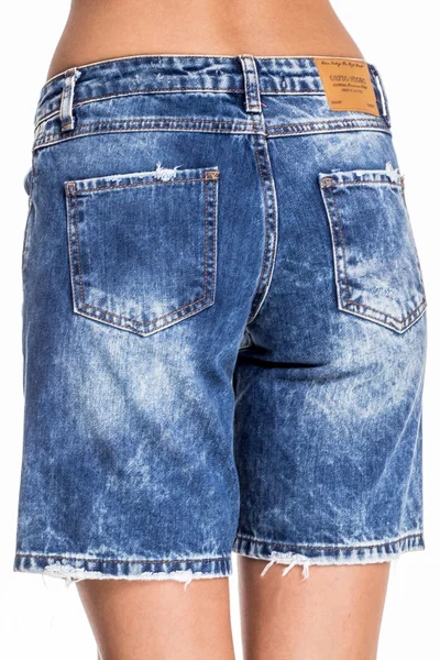Dámské roztřepené modré džíny FPrice