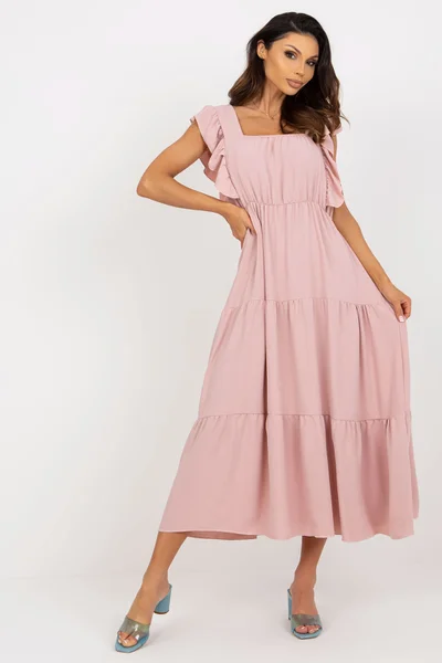 Růžové šaty DHJ SK s elegantním střihem od FPrice