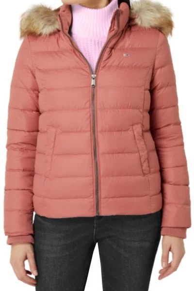 Zimní dámská péřová bunda s kapucí od Tommy Jeans