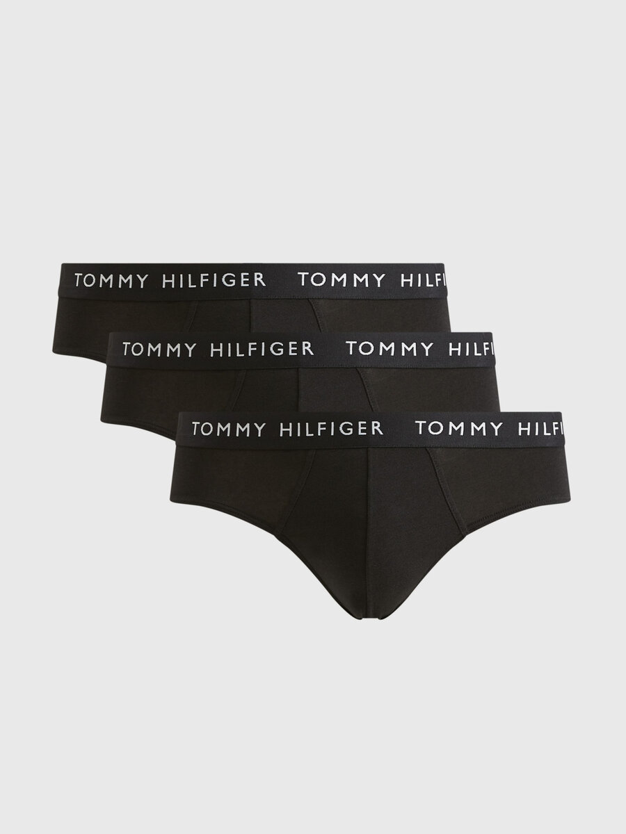 Černé pánské slipy Tommy Hilfiger (3 ks), SM i652_UM0UM022060TE001
