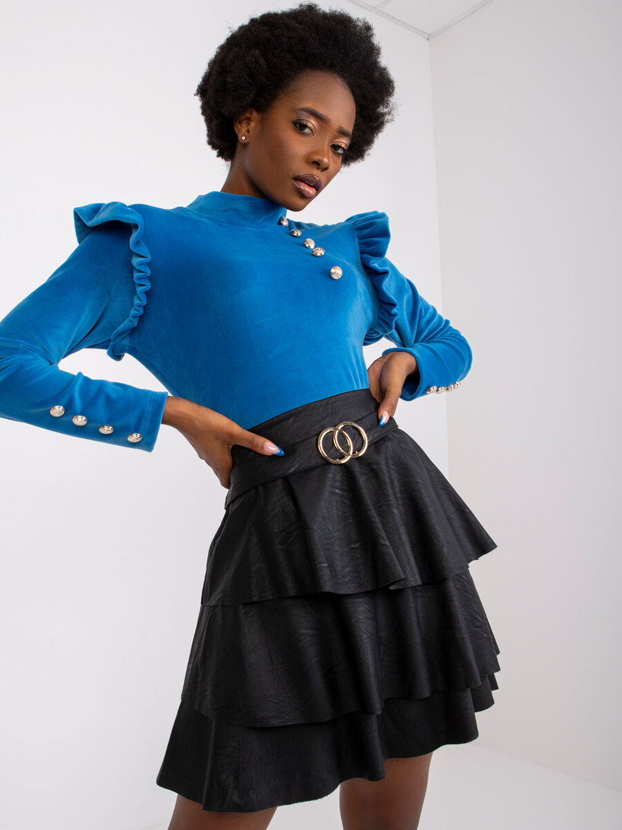Černá dámská sukně FPrice - Elegantní styl, černá UNI i10_P64805_1:2013_2:443_