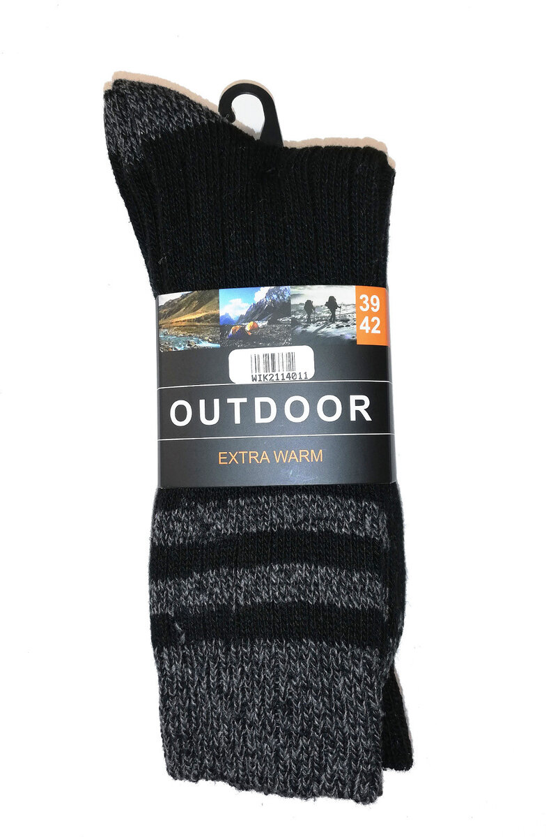 Teplé pánské ponožky WiK Outdoor Thermowarm A3, tmavě modré džíny 39-42 i384_73858049