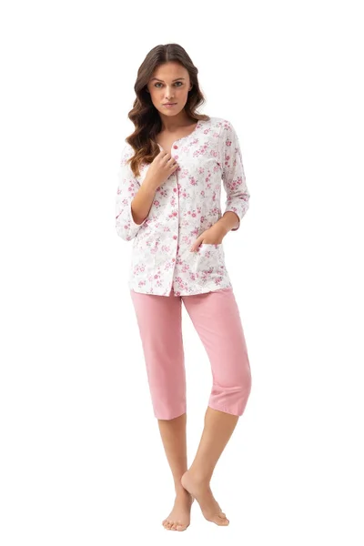 Květinové pyžamo pro ženy Luna 3XL