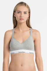 Podprsenka pro ženy sportovní 501035 šedá - Calvin Klein