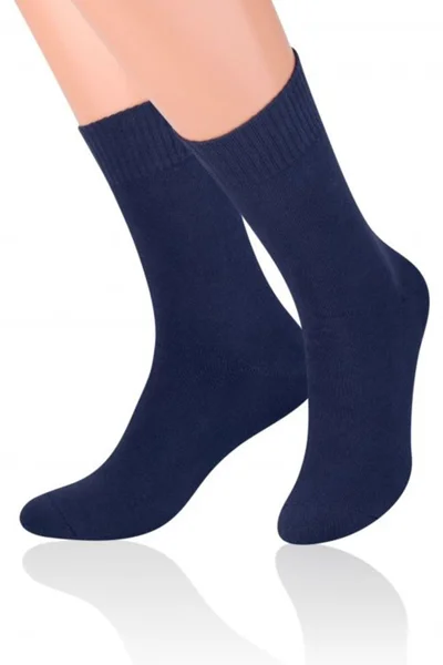 Pánské ponožky 4Q78 Frotte dark blue - Steven