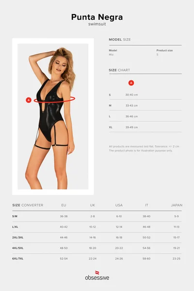 Dámské extravagantní plavky Punta Negra one-piece swimsuit - Obsessive