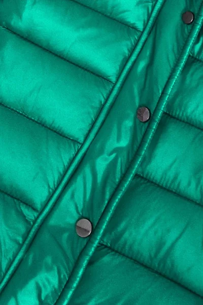 Zelená dámská prošívaná bunda s kapucí, kterou je možné odepnout M3C6 Libland