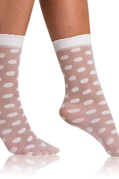 Dámské bílé ponožky CHIC SOCKS - BELLINDA