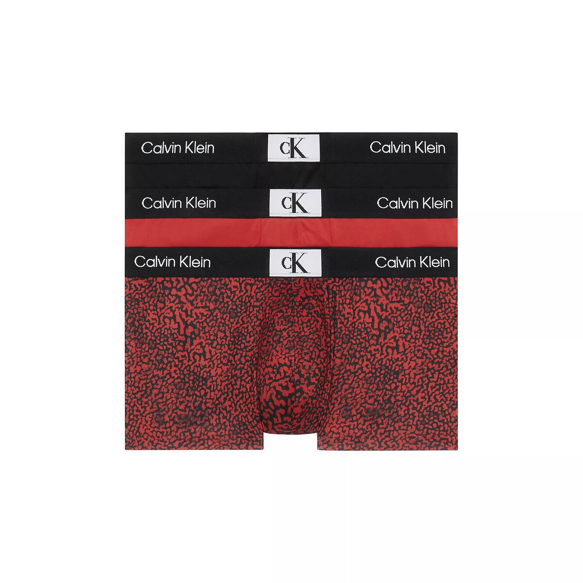 Recyklované boxerky Calvin Klein 3Pack HZY černo červené, XL i10_P67488_2:93_