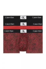 Recyklované boxerky Calvin Klein 3Pack HZY černo červené