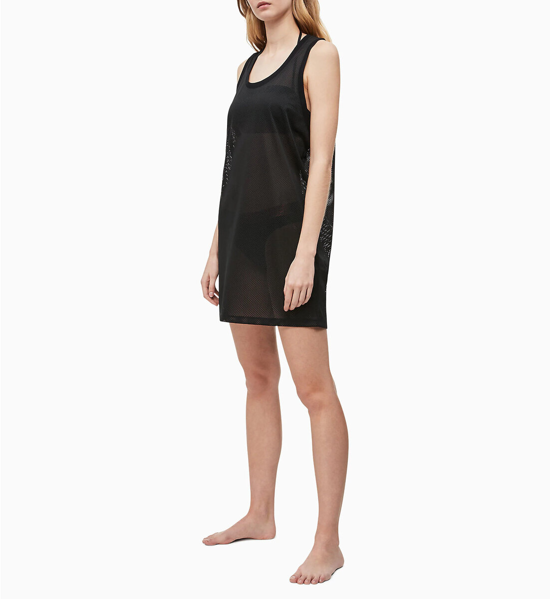 Dámské plážové šaty O8TM5 černá - Calvin Klein, černá S i10_P37916_1:3_2:92_