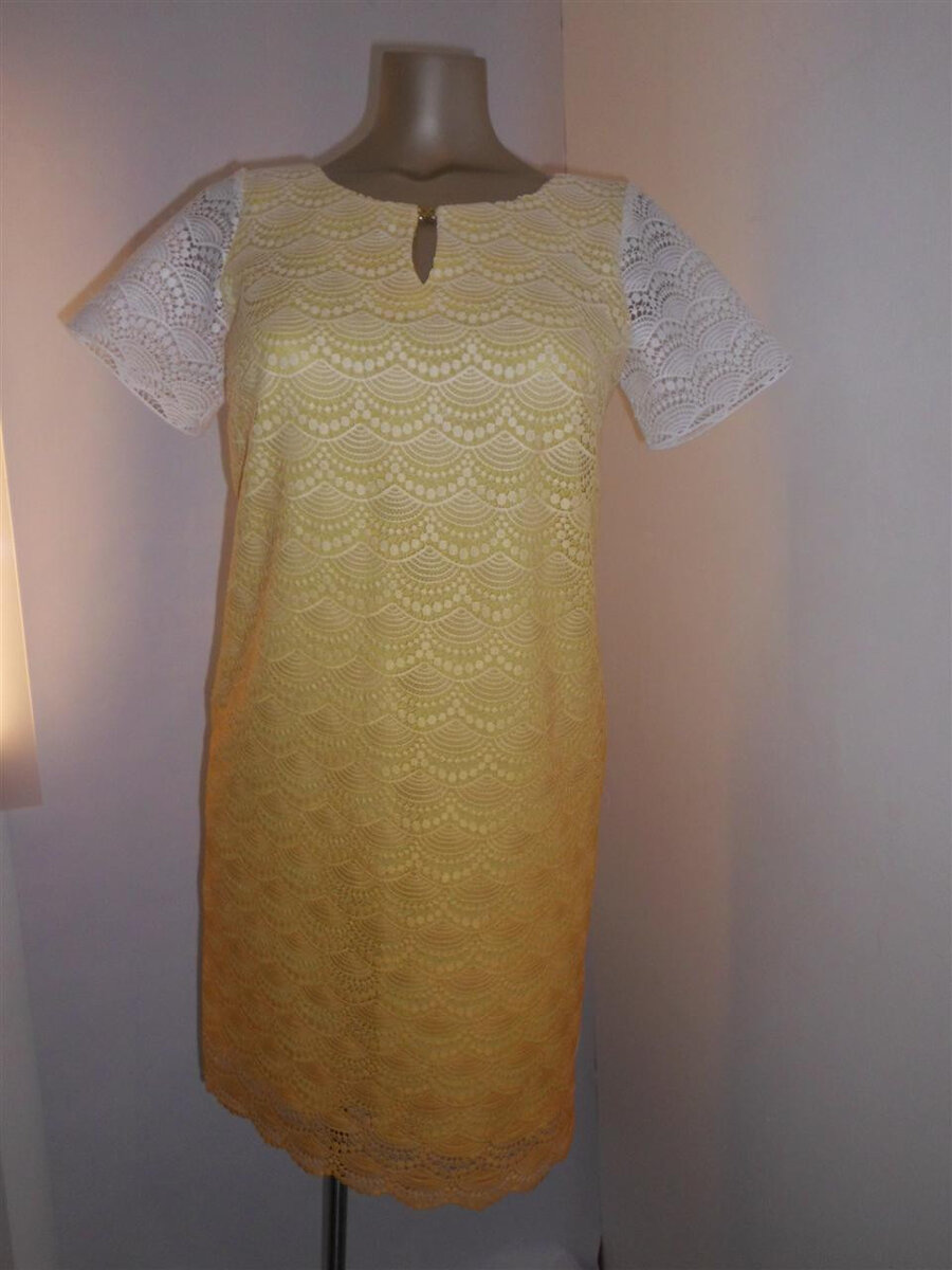 Dámské šaty Design A5R78 Gemini, Žlutá 40 i10_P10070_1:88_2:33_