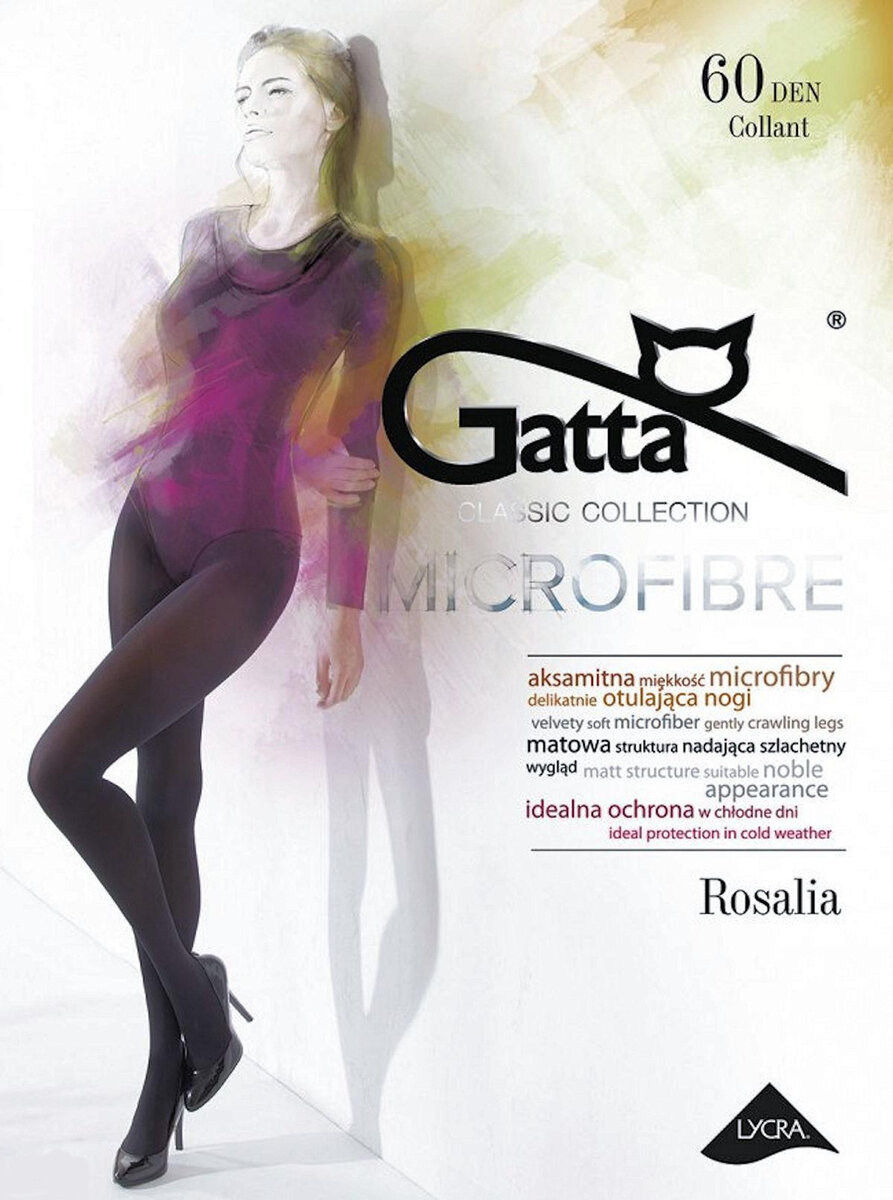 Dámské punčochové kalhoty Gatta Rosalia S263WN den 2-4, grafit/dek.šedá 3-M i384_18330715