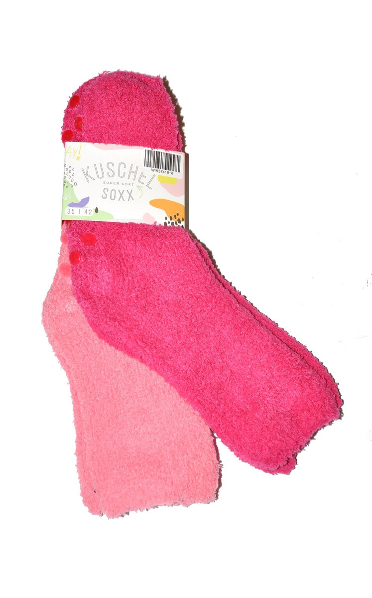 Dámské ponožky WiK 37419 Happy Kuschel Super Soft ABS A2 35-42, fuchsiově růžová 35-42 i384_28603554