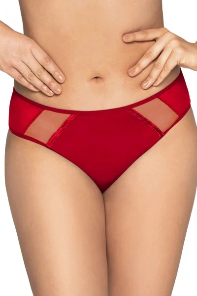 Červené luxusní dámské kalhotky Novato - Ava