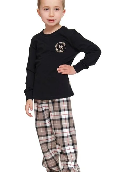 Pyžamo Dino Černé Pohodlné Stylové DN Nightwear