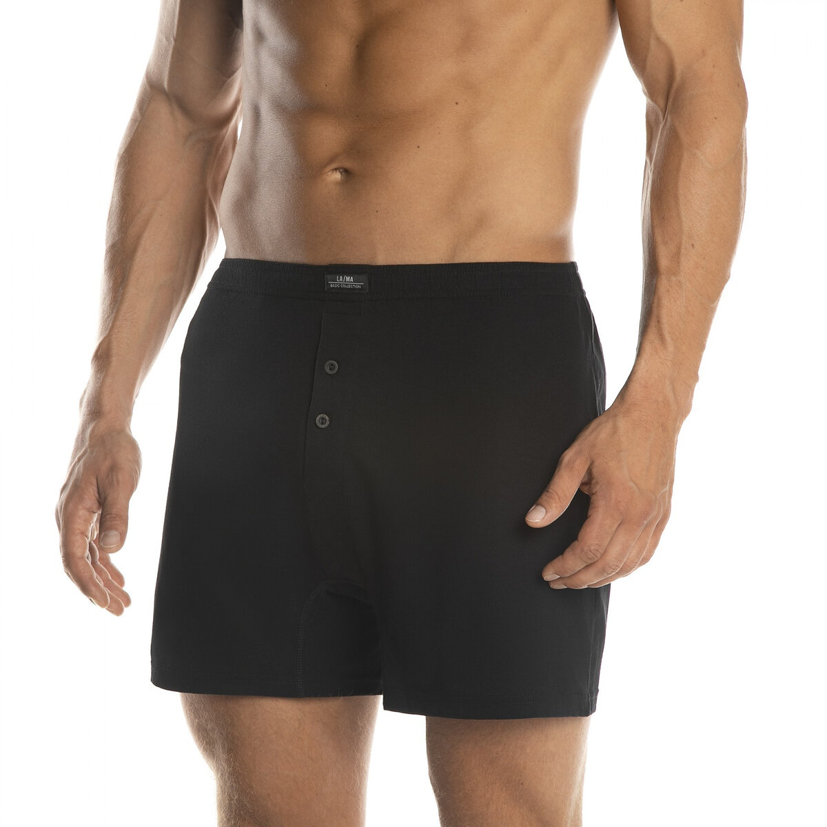 Komfortní boxerky pro muže Lama Melange, černá S i384_2986236