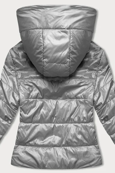 Šedá bunda s kapucí S'WEST - Zimní styl pro ženy