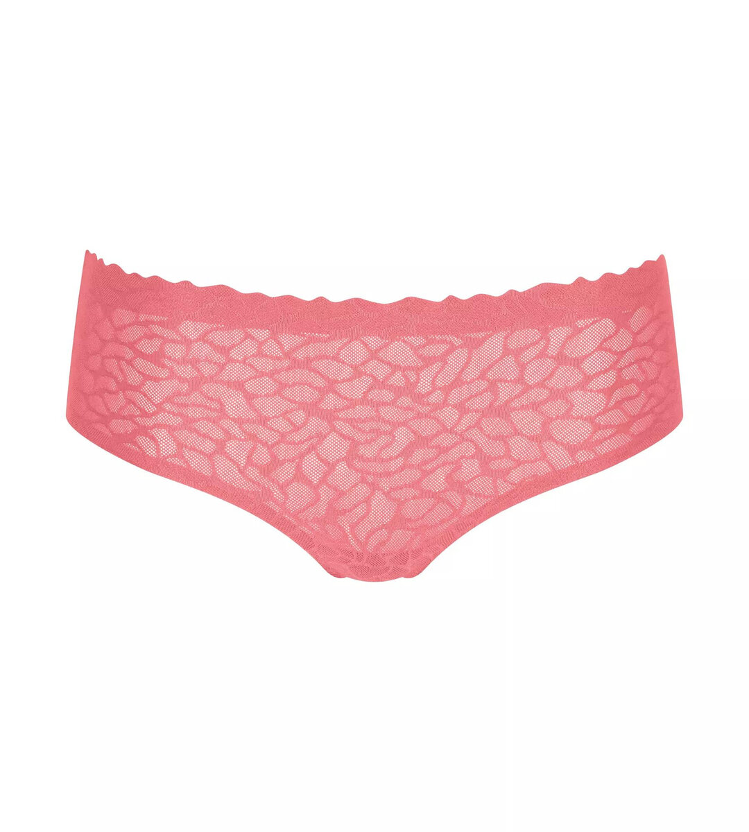 Bezešvé dámské kalhotky s krajkou Zero Feel Lace Hipster - Růžové - Sloggi, RED XS i343_10211260-6402-XS
