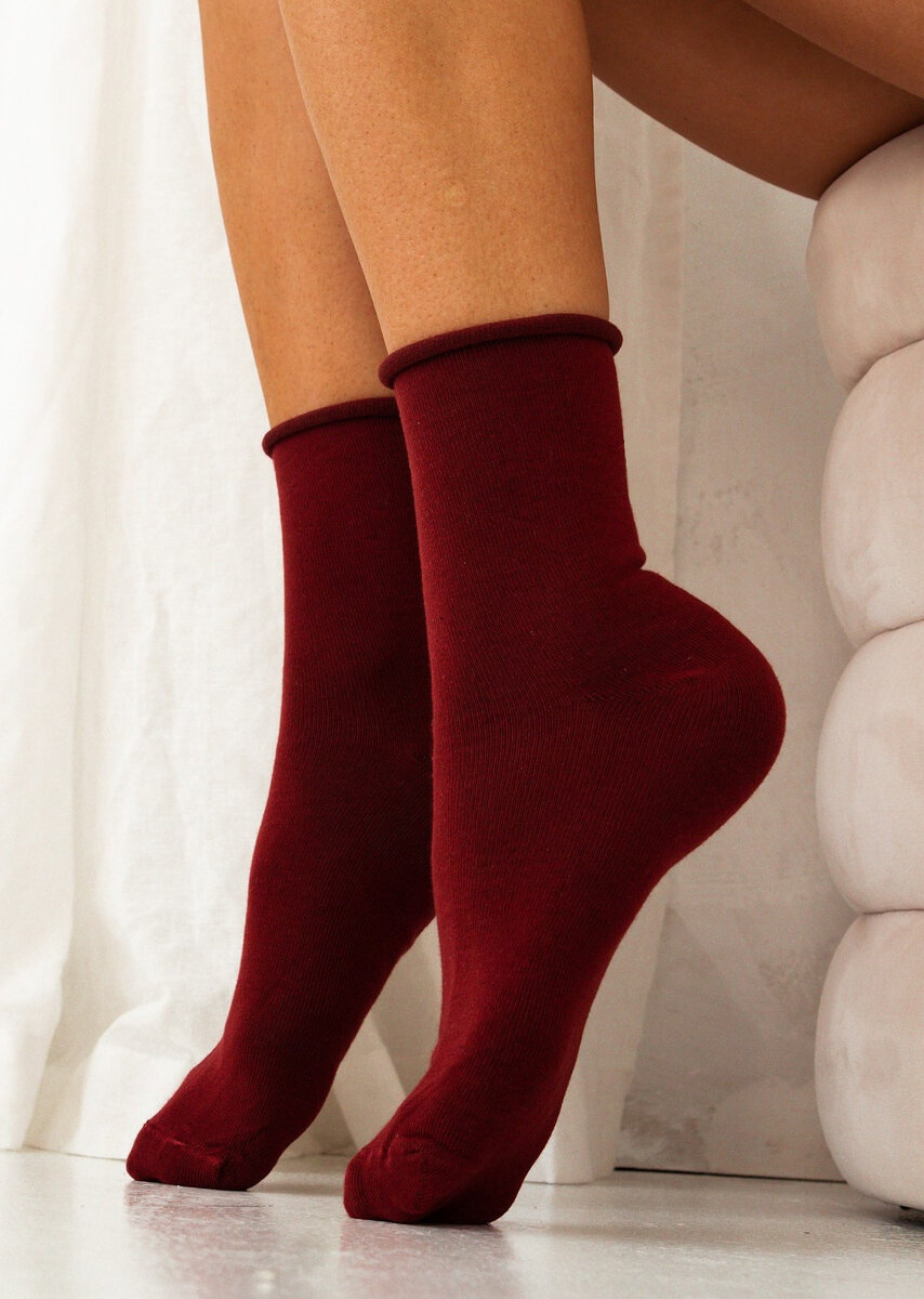 Beztlakové bavlněné ponožky Milena Comfort, džínovina 37-41 i384_72179811
