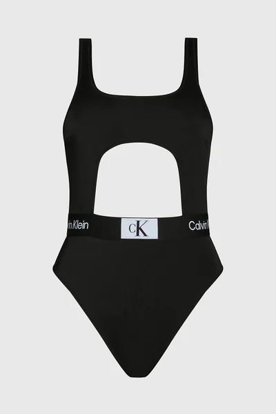 Černé jednodílné plavky Calvin Klein