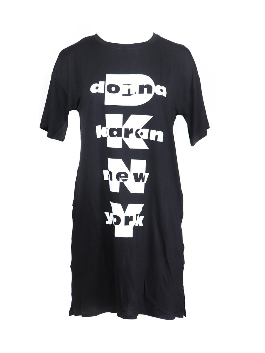 Dámská noční košile O2S9X8 černobílá - DKNY, černobílá XS i10_P41658_1:219_2:112_