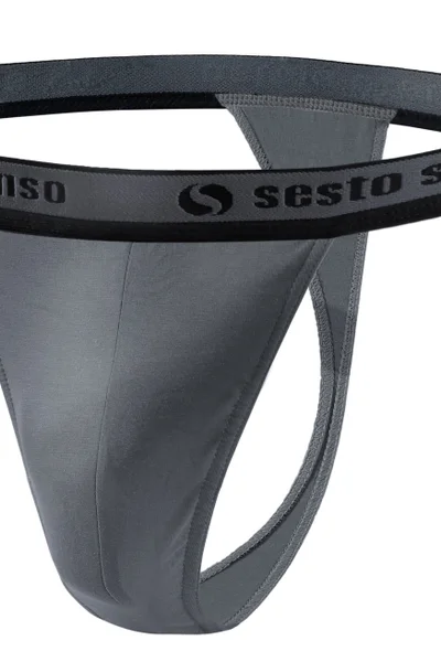 Sesto Senso Pánská tanga Tiger Graphite