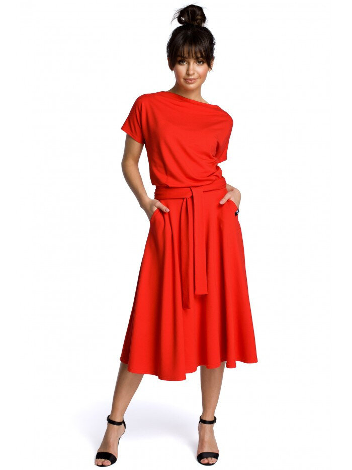 Dámské 430R Rozšířené šaty - červené BE, EU XL i529_1146447064016517