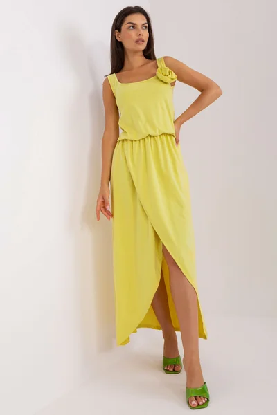 Slunečné žluté maxi šaty FPrice
