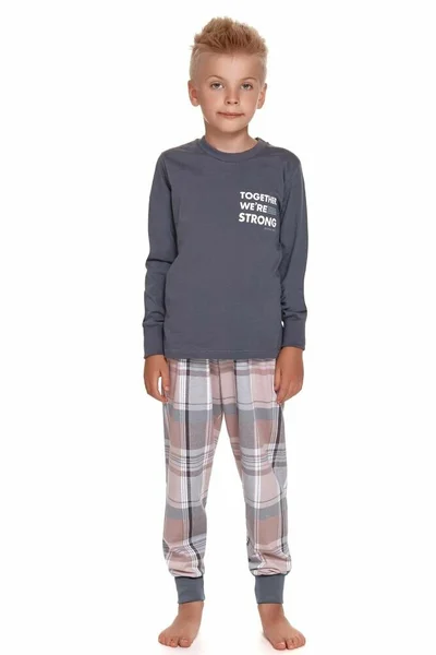 Chlapecké pyžamo Together tmavě šedé Dn-nightwear
