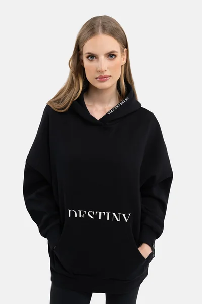 Dámská oversize mikina Volcano Hoodie Black