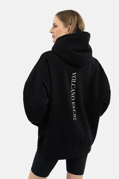 Dámská oversize mikina Volcano Hoodie Black