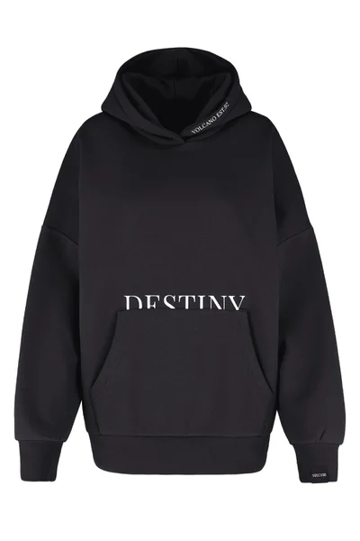 Dámská oversize mikina Volcano Hoodie Black