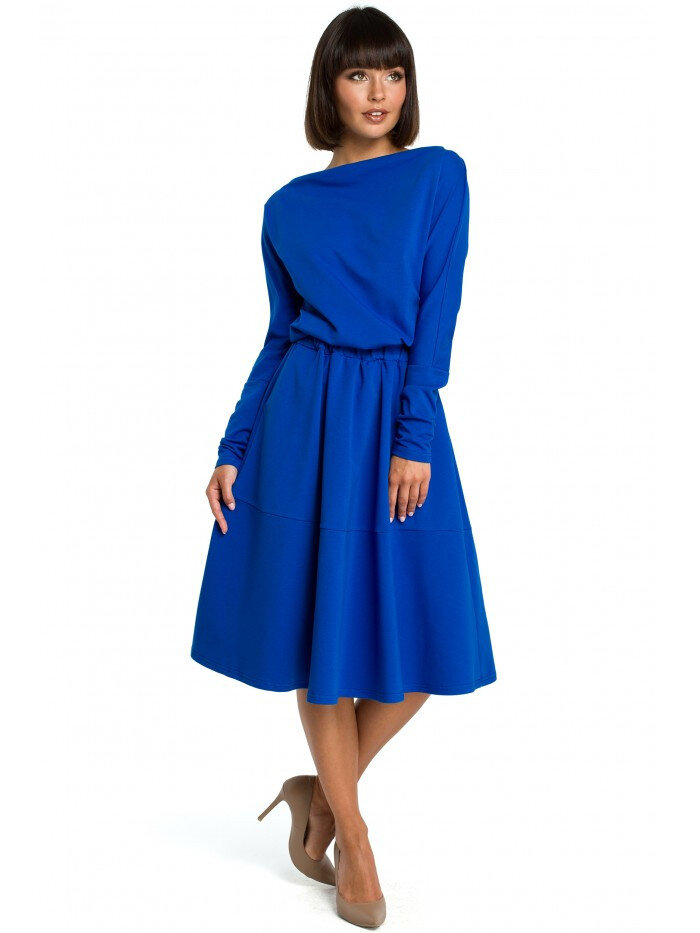 Královsky modré šaty BeWear s rozšířenou sukní, EU S i529_2308129993546317849