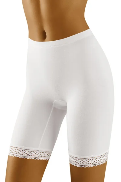 Nohavičkové bílé kalhotky Wol-Bar Ron s mikromodulovými nohavičkami