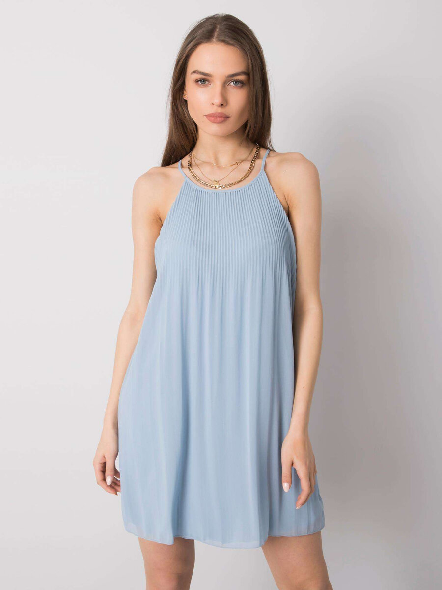 Modré šaty bez rukávů SUBLEVEL od FPrice, L i523_4063813040393