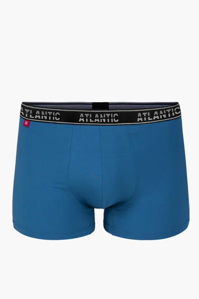 Komfortní boxerky Atlantic Denim Modrá MH-1179