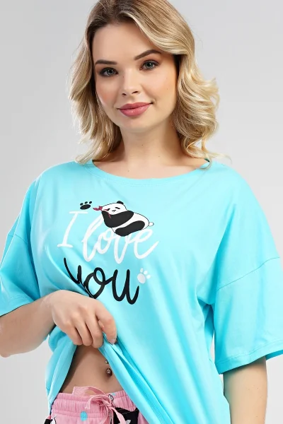 Pyžamo pro ženy šortky Panda Vienetta
