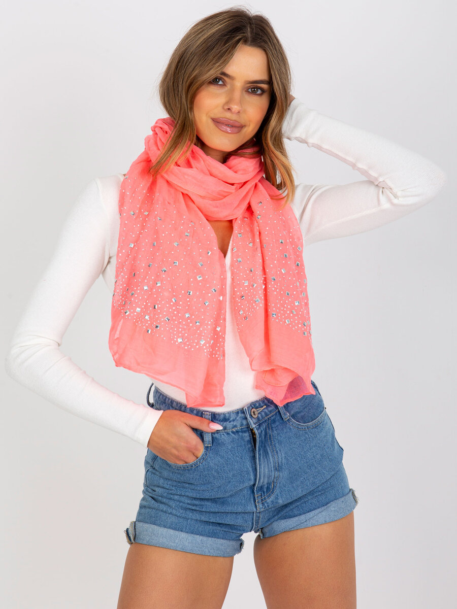 Dámský šátek AT CH B98P5E fluo pink FPrice, jedna velikost i523_2016103207220