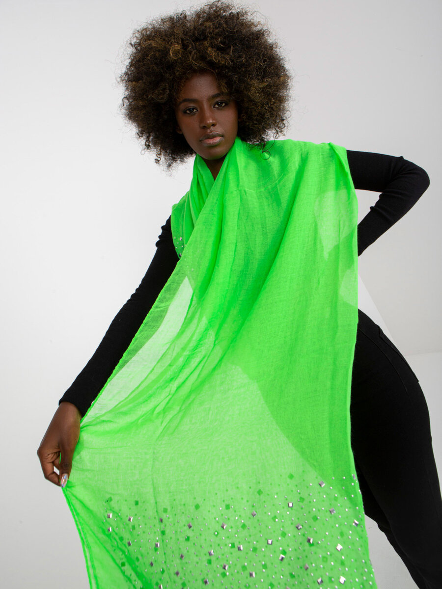 Dámský šátek AT CH J6503 fluo green FPrice, jedna velikost i523_2016103207244