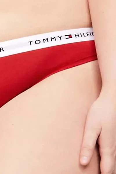 Červené dámské tanga s logem Tommy Hilfiger