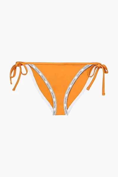 Dámské spodní díl plavek 7PAE6V ZEG oranžové - Calvin Klein